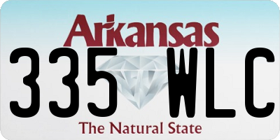 AR license plate 335WLC