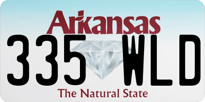 AR license plate 335WLD