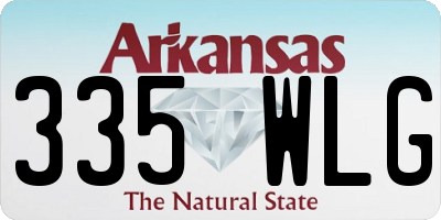 AR license plate 335WLG