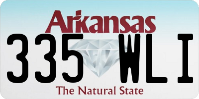 AR license plate 335WLI