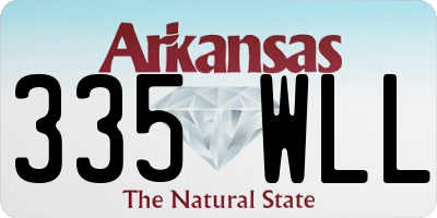 AR license plate 335WLL