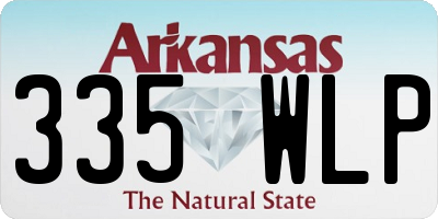 AR license plate 335WLP