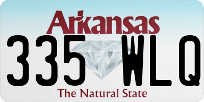 AR license plate 335WLQ