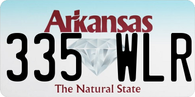 AR license plate 335WLR