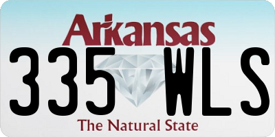 AR license plate 335WLS