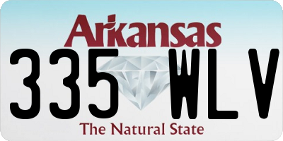 AR license plate 335WLV