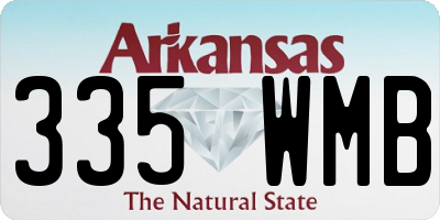 AR license plate 335WMB