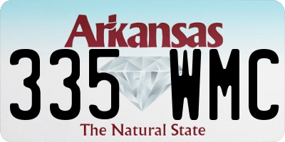 AR license plate 335WMC