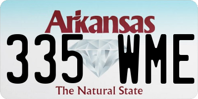 AR license plate 335WME
