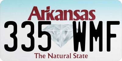 AR license plate 335WMF