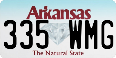 AR license plate 335WMG