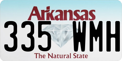 AR license plate 335WMH