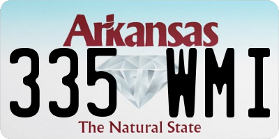 AR license plate 335WMI