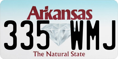 AR license plate 335WMJ