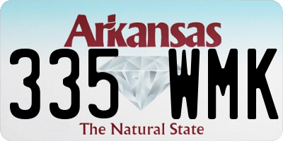 AR license plate 335WMK