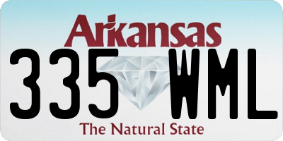AR license plate 335WML