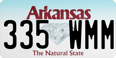 AR license plate 335WMM