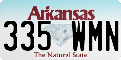 AR license plate 335WMN