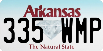 AR license plate 335WMP