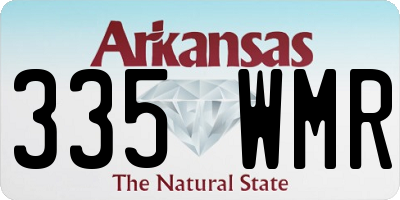 AR license plate 335WMR