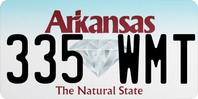 AR license plate 335WMT