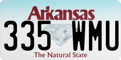 AR license plate 335WMU