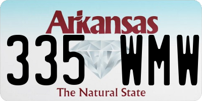 AR license plate 335WMW