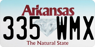AR license plate 335WMX