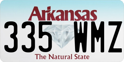 AR license plate 335WMZ