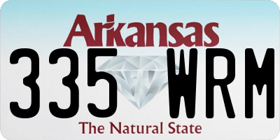 AR license plate 335WRM