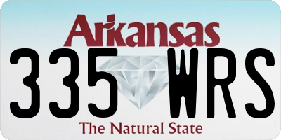 AR license plate 335WRS