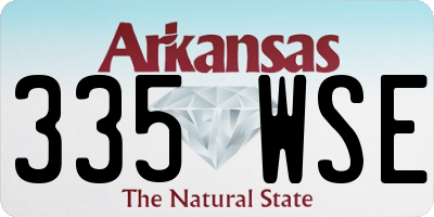 AR license plate 335WSE