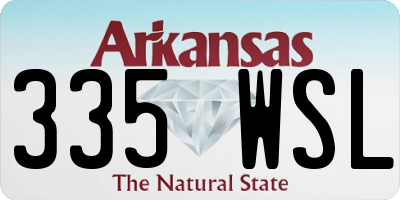 AR license plate 335WSL