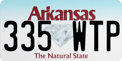 AR license plate 335WTP