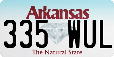 AR license plate 335WUL