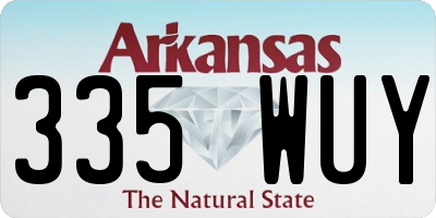 AR license plate 335WUY