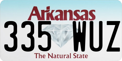 AR license plate 335WUZ