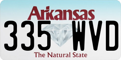 AR license plate 335WVD