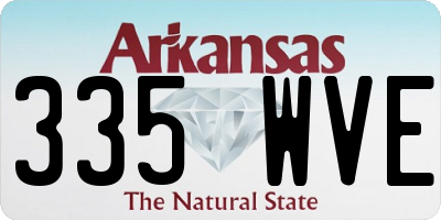 AR license plate 335WVE
