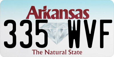AR license plate 335WVF
