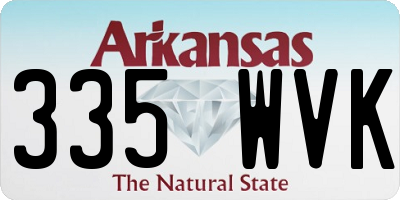 AR license plate 335WVK