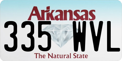 AR license plate 335WVL