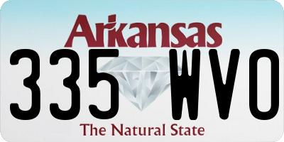 AR license plate 335WVO