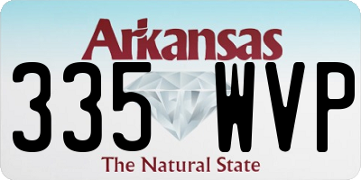 AR license plate 335WVP