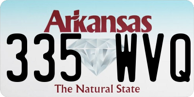 AR license plate 335WVQ