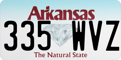 AR license plate 335WVZ