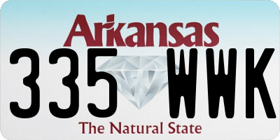 AR license plate 335WWK