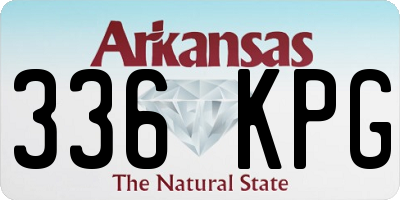 AR license plate 336KPG