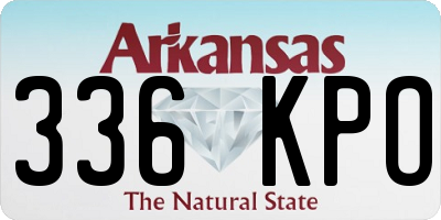 AR license plate 336KPO