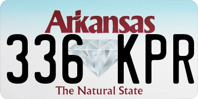 AR license plate 336KPR